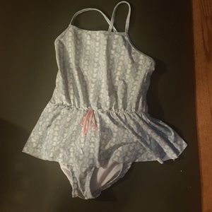 Hanna Andersson cornflower bathing suit